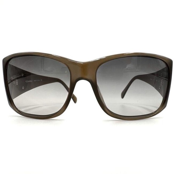 VINTAGE CHANEL Brown Gradient Pearl Cocomark Sunglasses 🕶️✨ - Picture 15 of 16